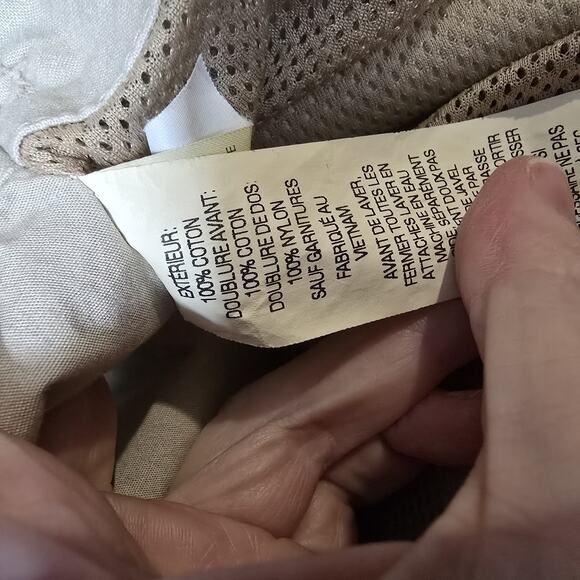 LL Bean Fishing Vest XL Half Moon Pocket Angler Outdoor Gorpcore L.L. Bean Khaki - Picture 15 of 15